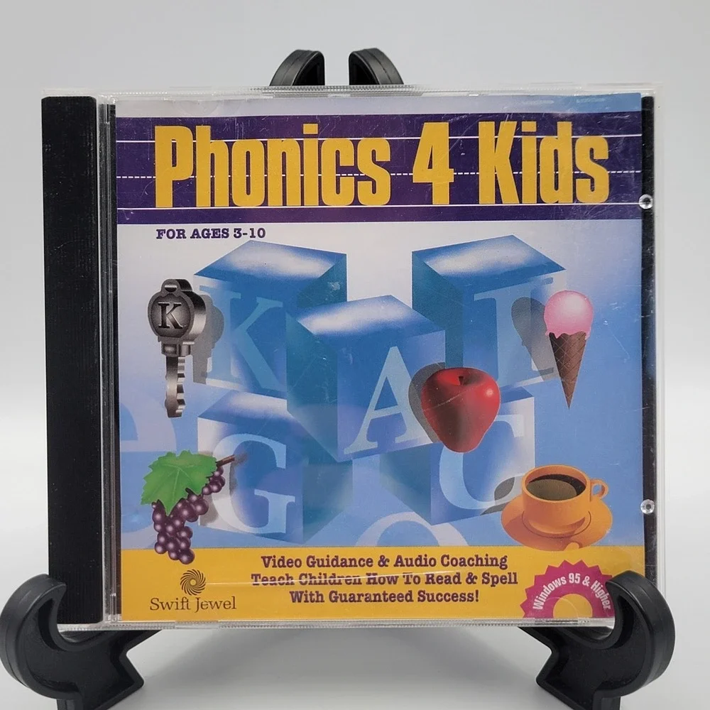 Phonics 4 For‎ Kids Children Cosmic PC Software Windows 98/2000/XP CD-ROM